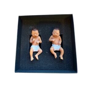 Camille Allen Artist Dolls and Sculptures Shell Babies Twins " Caden And Caleb"